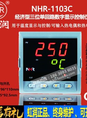 NHR-1103C-14 11 02 03-X 0 1/X 1 2-A D 方形96*96虹润温控仪表