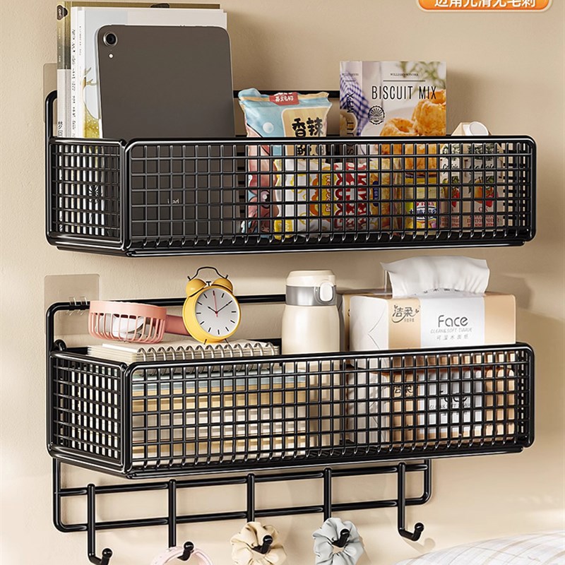 宿舍好物床上置物架上铺神器空z间利用学生寝室免打孔收纳墙上挂