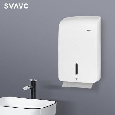 瑞沃洗手台擦手纸盒挂壁式卫生间纸巾盒壁挂式抽纸盒商用免打孔架