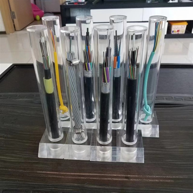 压克力管电缆线展示管p 压克力缆线管大直径法兰管 定制尺寸齐全