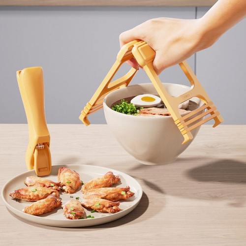 防烫夹取碗夹提盘子隔热防滑加厚厨房蒸笼蒸菜神器盘子家用夹碗器