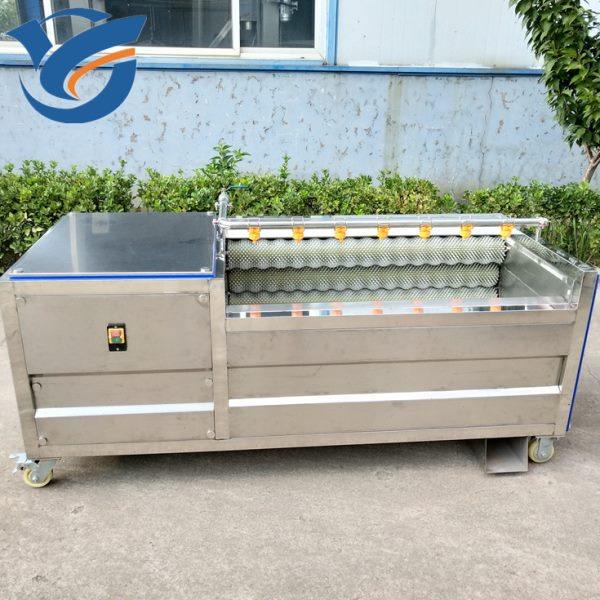 大姜毛刷喷淋清洗去皮机 地瓜软毛毛刷清洗机 胡萝卜九辊清洗机,清洗/食品/商业设备,果蔬加工设备,淘宝优惠券,粉丝福利购,淘宝优惠卷