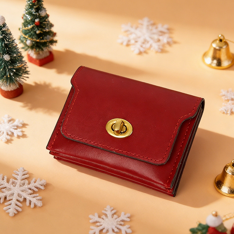 韩版复古小卡包简约百搭大容量零钱包纯色银行卡夹高颜值零钱包