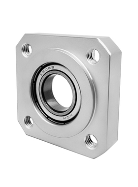 内径17-50方形法兰铝合金轴承座固定座嵌入卡簧 SKH BGSRB BFJ11