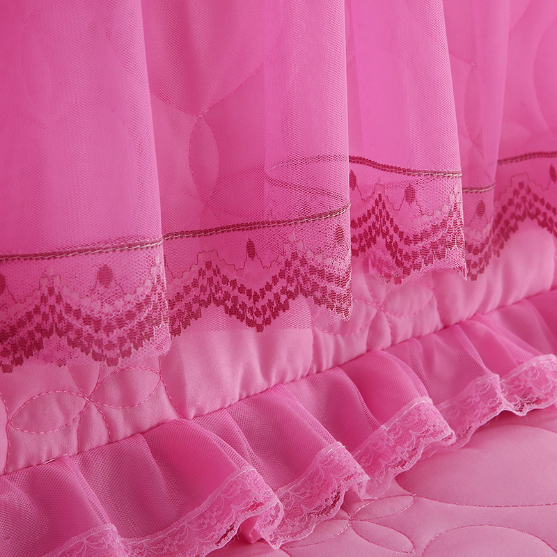 花边床头罩软包床头保护套田园蕾丝实木床发夹棉加厚防尘罩防磕碰