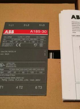 全新ABB交流接触器A185-30-11 AC220V AC110V 380V低压接触器