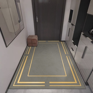 高端轻奢入户垫子地垫家用门口入门玄关过道进门除尘垫可擦洗皮革