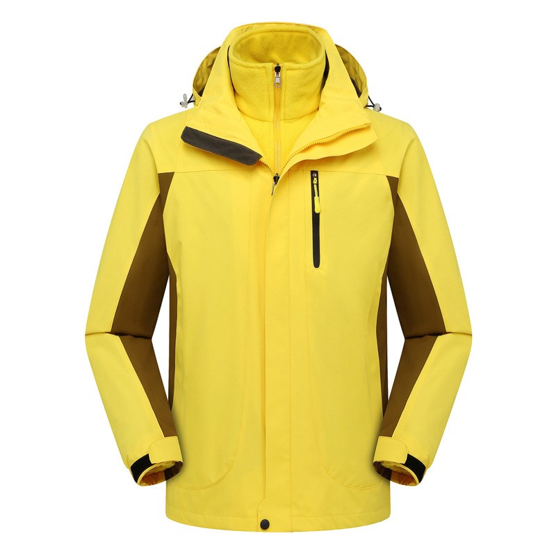 户外冲锋衣男女款三合一两件套可拆卸防风保暖团队工作服外套定制