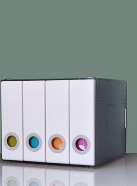 介川家居帕莱德CD盒大容量收纳盒蓝光光盘盒儿童碟片整理盒96片装