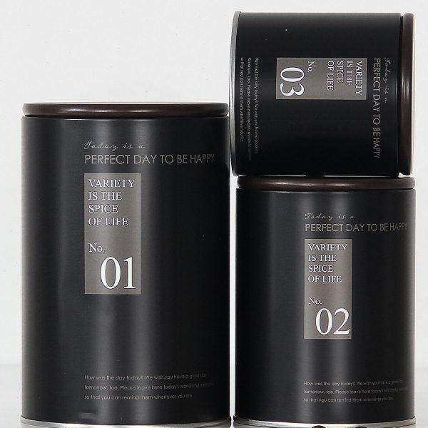 样板房间厨房软装饰品摆件茶叶咖啡豆收纳瓶黑色英文密封储物罐子