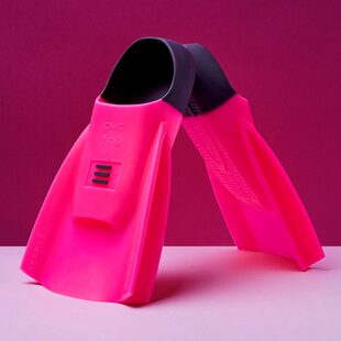 DMC 超软儿童脚蹼 舒适柔软硅胶材质蛙鞋 蝶泳双脚蹼粉色 ORIGINAL