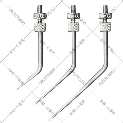 百分表高度规测针M2.5通用型测针加硬弯型异型Z型L型测针表针