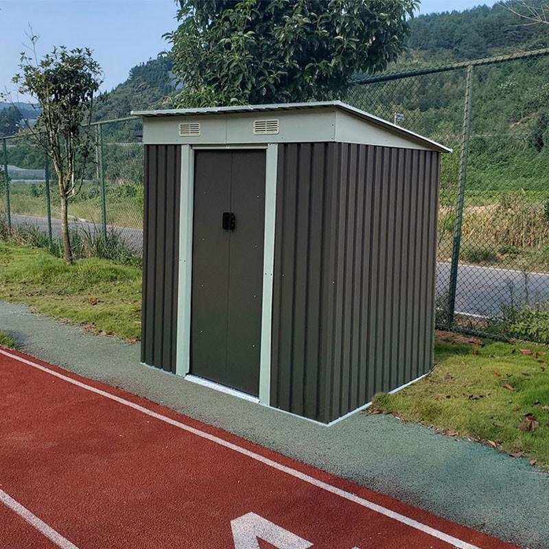 户外工具杂物房室外花园储物箱移动铁皮屋简易阳台柜家用活动板房