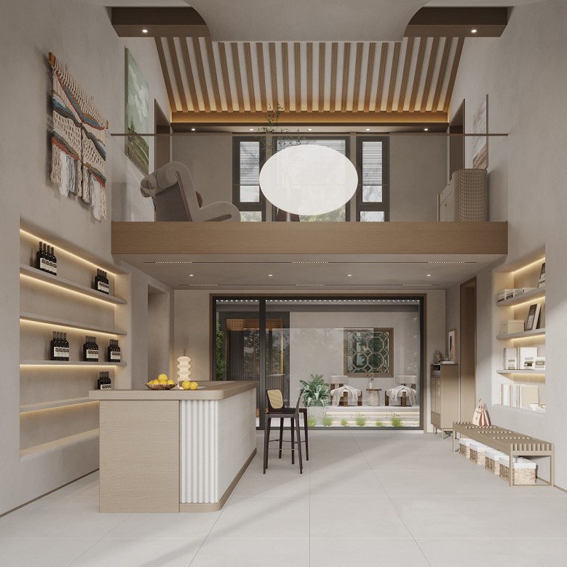 侘寂风高端酒店家具别墅会所设计度假村一站工程全案民宿安装