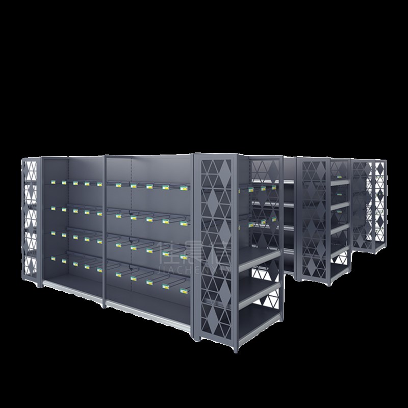 佳晨信超市货架展示架便利店新款置物架商用多层货柜单面双面中岛