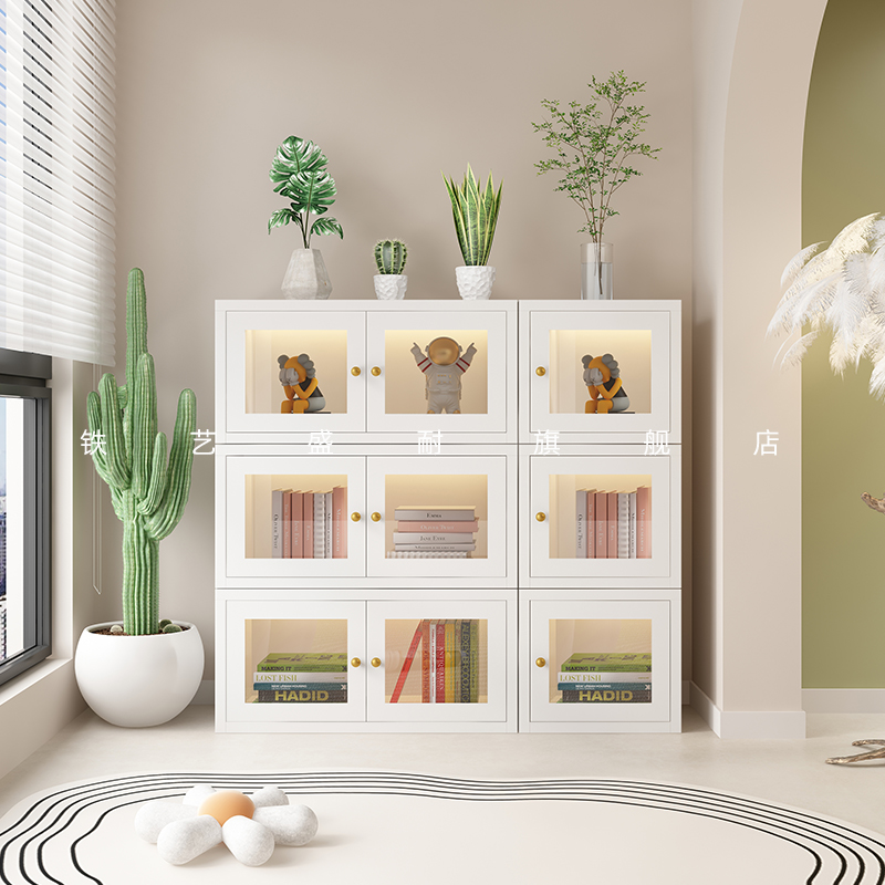 阳台收纳柜80宽1.2米宽350深置物收H纳柜子客厅自由组合矮柜杂物