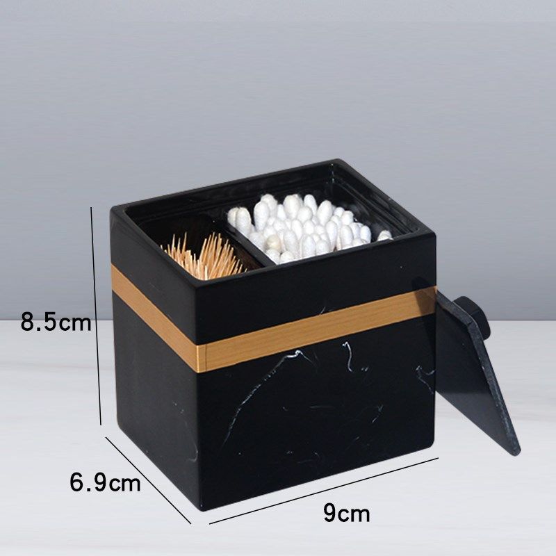 轻奢高档按压式牙签盒棉签筒创意家用客厅餐桌茶几收纳盒乔迁礼品,收纳整理,牙签盒,淘宝优惠券,粉丝福利购,淘宝优惠卷