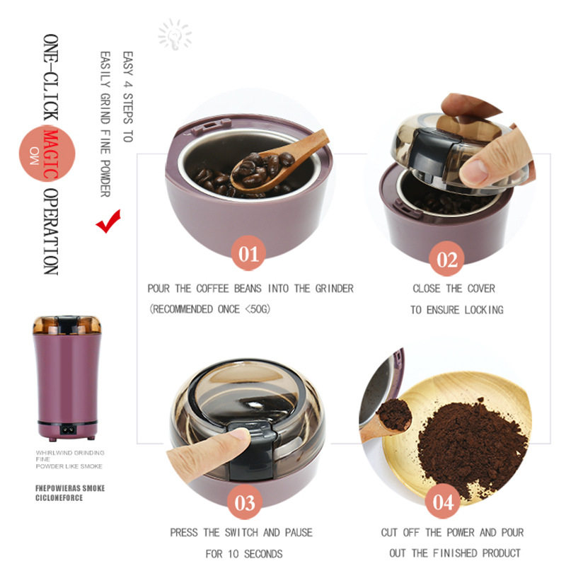 110V出口小家电家用电动磨粉机调味料杂粮咖啡豆粉碎机迷你研磨机,厨房电器,磨粉机/药材研磨机,淘宝优惠券,粉丝福利购,淘宝优惠卷