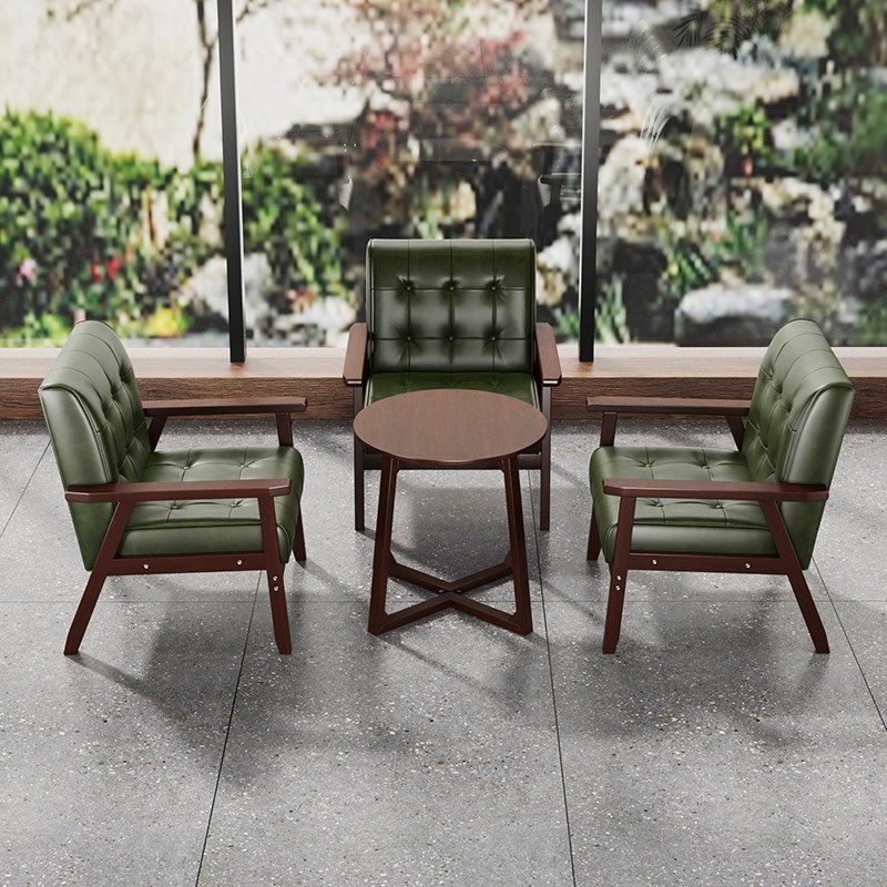 复古酒吧清吧奶茶店咖啡厅桌w椅组合餐厅卡座沙发洽谈酒馆商用休