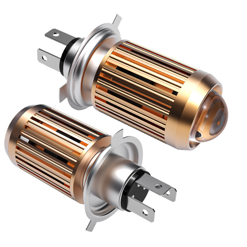 赛科龙RA2摩托车LED透镜大灯改装配件远光近光一体双爪灯泡ZS250