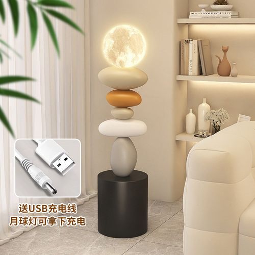 艺术落地摆件灯大型客厅电视柜沙发旁边轻奢高级感意式家居装饰品