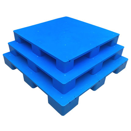 塑料托盘堆高机卡板仓库货架防潮板垫高九脚平板栈板地台铲板工业