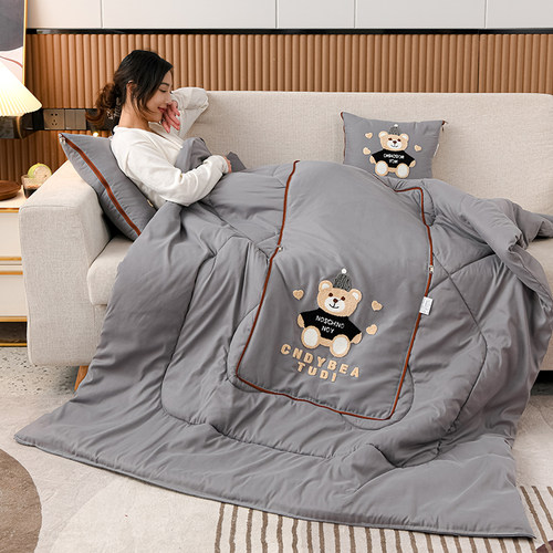 多功能折叠抱枕被子两用办公室午睡小靠垫汽车用车载车内靠枕头被