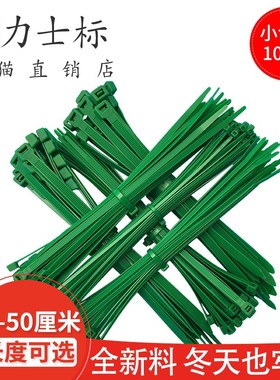 绿色扎带塑料 束线带捆绑PA66扎线带 卡扣强力自锁式尼龙扎带彩色
