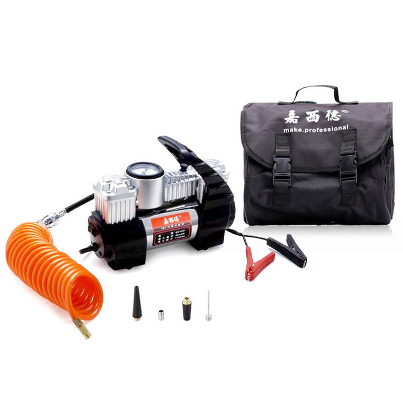 汽车充气泵打气泵双缸车3充气泵电动0载55轮胎充气泵