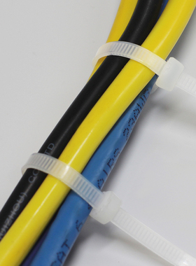 白色5*500mm 实宽4.0mm 足250条 塑料捆绑带R尼龙扎带黑色理线收