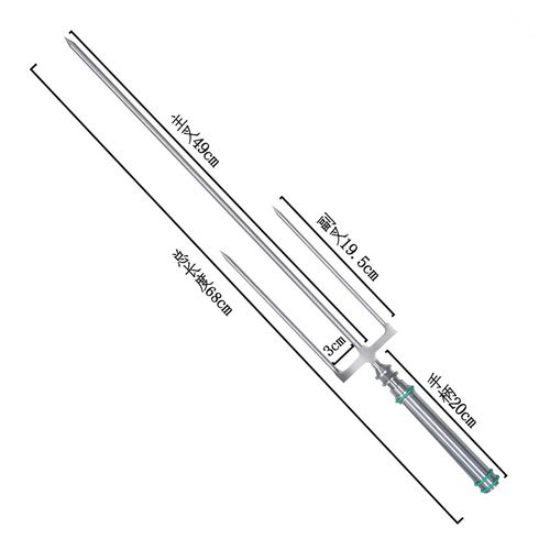 304不锈钢高端羊腿叉烤羊腿羊排烤鸡烧烤专用加粗大号钎子可拆卸