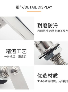 MS323把手锁带挂304不锈钢执手锁配电柜控制中柜门开关柜门锁加厚