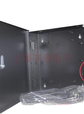 12V5A门禁电源控制箱微耕w机箱多门加强型门禁供电空机箱中控黑色