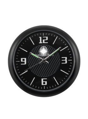 潮流SUbP车钟创意车载钟表汽车电子表摆件时间中控改装车用石英表