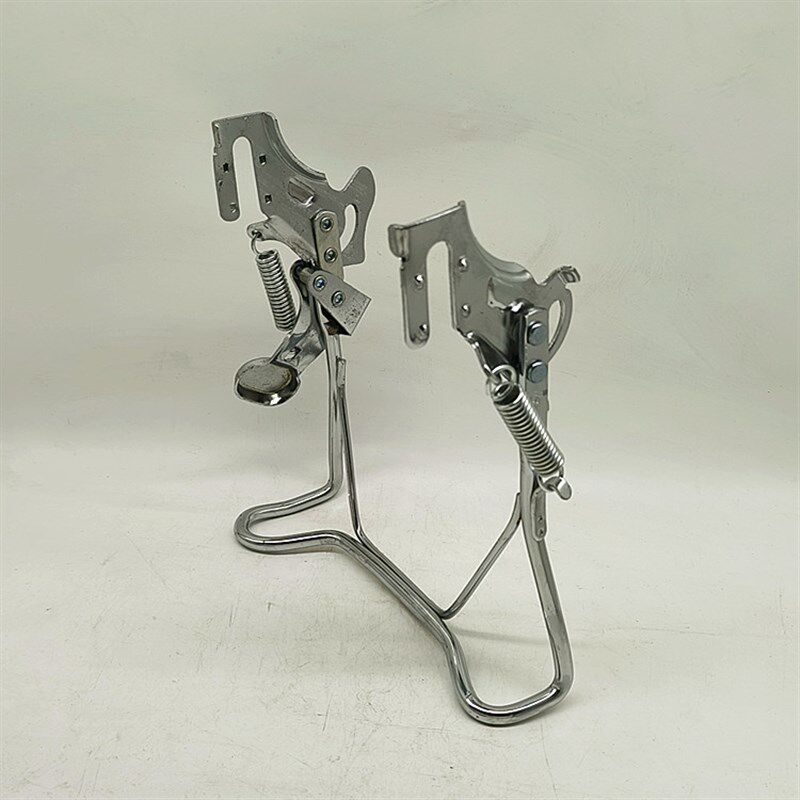 电动车简易款自行车脚撑通用双支撑後置车梯子後大脚架大车梯