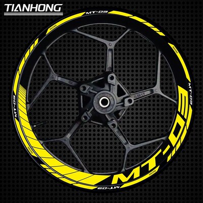 适用赛道版摩托车MT-03 07 09 10 15改装轮毂反光贴纸贴花