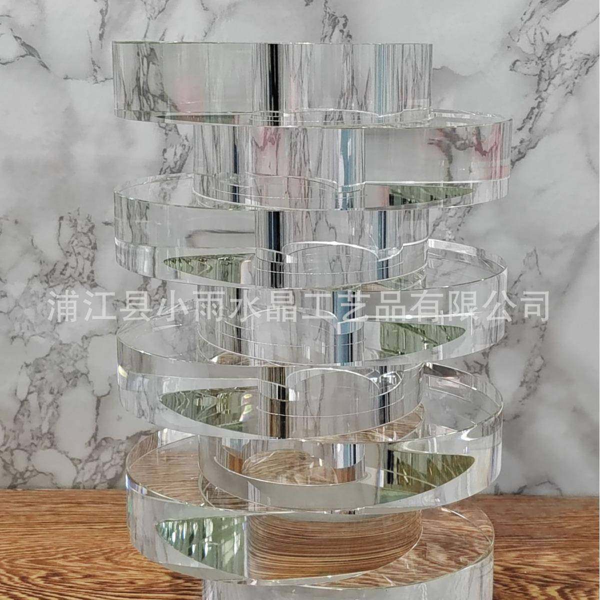 简约现代轻奢白色层叠水晶花器摆件售楼处样板房间茶几餐桌插花瓶,自行车/骑行装备/零配件,更多零件/配件,淘宝优惠券,粉丝福利购,淘宝优惠卷