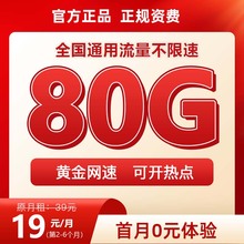电信流量卡无线限全国通用流量卡电话卡手机卡纯流量上网卡大王卡