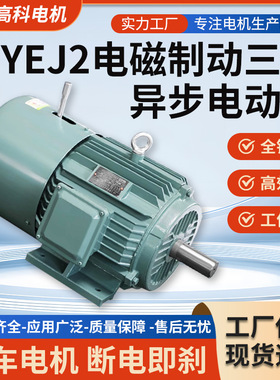 YEJ2系列电磁制动三相异步电动机 380V失电制动电机厂家