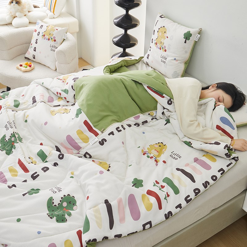 加大尺寸抱枕被子两用二合一汽车上靠垫办公室午R睡枕头空调春夏