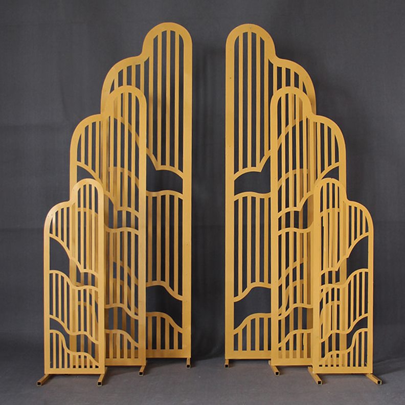 中式婚庆道具铁艺海誓山盟屏风摆件背景舞台装饰雕刻婚礼现场布置