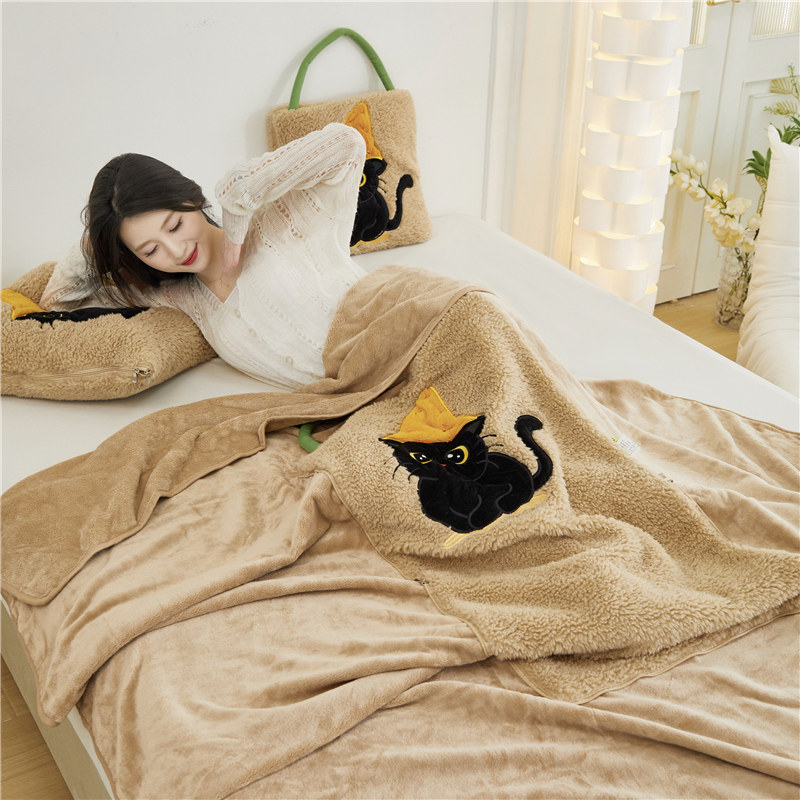 法莱绒抱枕毯子二合一办公室午休抱枕车用被子两用午睡盖毯枕头被,居家布艺,抱枕被,淘宝优惠券,粉丝福利购,淘宝优惠卷