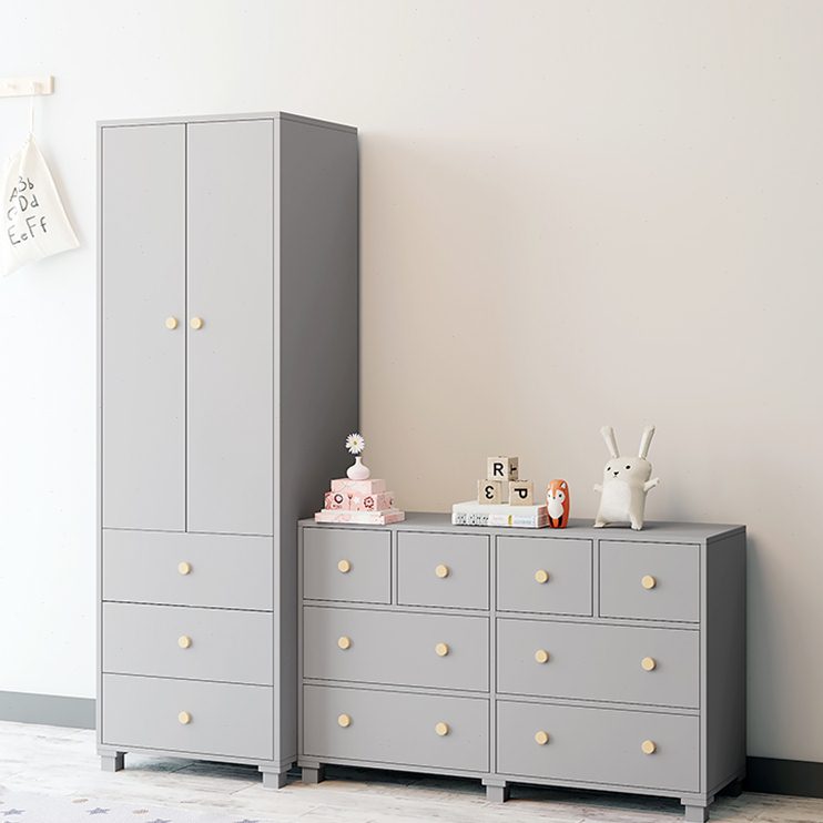 可比熊定制实木质儿童衣柜收纳柜家用卧室小户型简约现代宝宝衣橱
