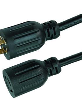 电源锁定延长线黑色125/250V