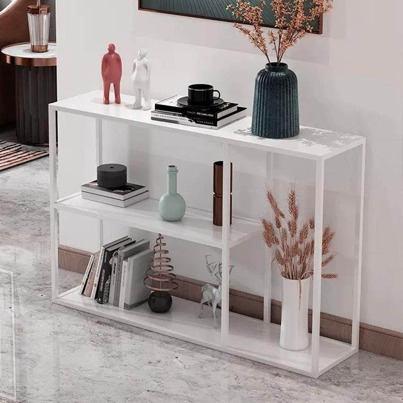 书架置物架落地多层铁艺架子家用卧室学生书本收纳架客厅书柜金色