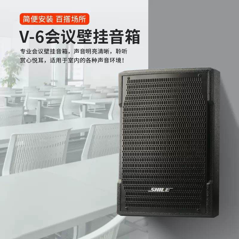 狮乐V-6壁挂音箱会议店铺舞蹈室教室餐厅健身房背景音乐音响