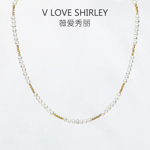 淡水珍珠项链锁骨链送礼物