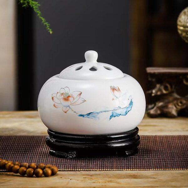 净化空气电子香薰定时调温电熏香沉檀香木块粉精油家用陶瓷插电炉