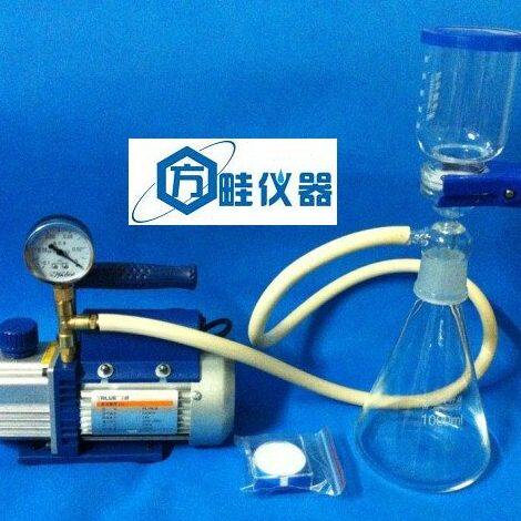 带真空压力表/2000ML砂芯过滤装置/微孔过滤器/抽滤器/砂芯过滤器