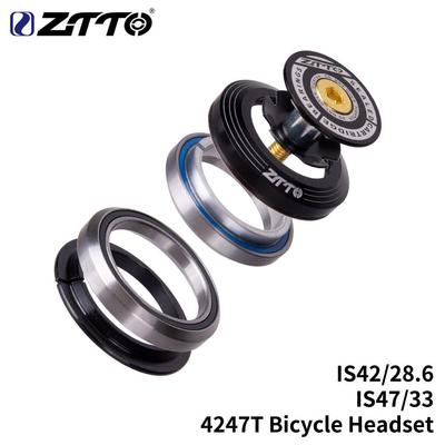 ZTTO 4247T公路自行车碗组42mm 47mm锥形管叉IS42 IS47培林腕组